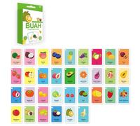Paquete De 33 Fichas Bilingües Para Niños Lenguaje Con Bahasa Indonesia Y Vocabulario Animal Inglés Tarjetas Interactivas
