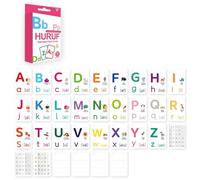 Paquete De 33 Fichas Bilingües Para Niños Lenguaje Con Bahasa Indonesia Y Vocabulario Animal Inglés Tarjetas Interactivas
