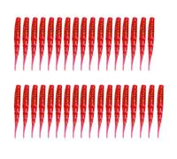 Paquete de 35 señuelos artificiales suaves para pesca con alta elasticidad, flotantes para múltiples técnicas, impregnados de sal