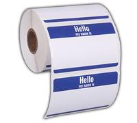 Paquete de 350 pegatinas de identificación de Hello My Name is con texto en inglés «Hello My Name is Hell, de 3,5 x 2,25 pulgadas, para conferencias, oficinas y escuelas - Fabricado en Estados Unidos