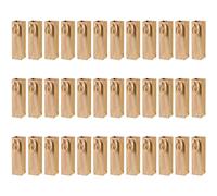 Paquete de 36 bolsas de papel kraft oscuro con cuerda resistente - 4 x 4 x 13,8 pulgadas - para vino, regalos, ventas, compras, mercancia, alimentos, fiestas