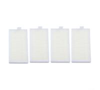 Paquete de 4/10 filtros HEPA de repuesto para aspiradora robot ILIFE A30s, accesorios de filtro de trampa de polvo de alta eficiencia para un rendimiento de limpieza óptimo, blanco, 75 x 58 x 8,8 mm