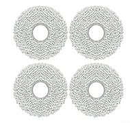 Paquete de 4/10 paños de fregona para aspiradora robot Airbot para aspiradora X40 Ultra 17000 Pa, aspiradora robot, fácil instalación, accesorios de limpieza de suelos lavables (paquete de 4)