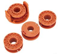 Paquete de 4/8 bobinas de recortadora de 0.065 x 10 pies WA0010 con tapa para Worx WG150 WG151 WG154 WG163 WG175 WG180 piezas de corte de hilo alimentación automática (4+1)
