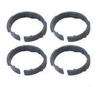 Paquete de 4 abrazaderas de codo para aspiradoras Karcher, compatible con NT20 30 WD1-4 Series, reemplaza la parte 2.863-012.0, clips de conector de manguera de plástico gris amarillo (gris)