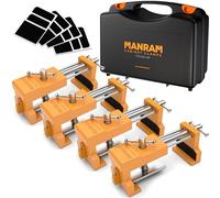 Paquete de 4 abrazaderas de gabinete, funda protectora incluida, abrazaderas para gabinetes