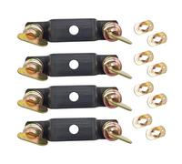 Paquete de 4 abrazaderas de luz de cabeza móvil para puente de luz, abrazadera de luz de escenario, espaciado de conectores de soporte de 11,5 cm, bloqueo rápido, diámetro de apertura de 12 mm,