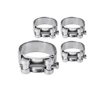 Paquete de 4 abrazaderas de tubo reforzadas fuertes de 36-39 mm, sujetadores de abrazadera de manguera de tubo de acero galvanizado (4 piezas, 36-39 mm)