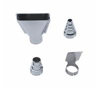 Paquete de 4 accesorios de boquilla para pistola de calor, kit de boquillas de pistola de calor, accesorios de aire caliente, kit de herramientas de 3 secciones, redondas, 5 secciones, redondas