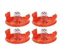 Paquete de 4 accesorios de repuesto RC-100-P para tapa de carrete y resorte para recortadora Black-Decker GH600 NST2018 CST2000