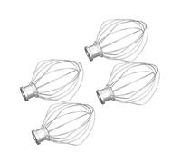 Paquete de 4 accesorios for batidora de alambre de acero inoxidable, Compatible con Kitchenaid, K45WW, batidor de globos for pastel de harina, agitador de crema de huevo conveniente