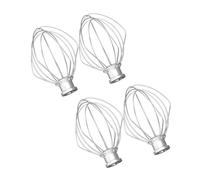Paquete De 4 Accesorios For Batidora De Alambre De Acero Inoxidable, Compatible Con Kitchenaid, K45WW, Batidor De Globos For Pastel De Harina, Agitador De Crema De Huevo, Sin Arañazos