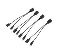 Paquete de 4 Adaptadores de Cable OTG, Adaptador de Micro-USB a USB Alimentado 2 en 1 (Cable OTG + Cable de AlimentacióN) para Streaming Sticks,