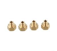 Paquete de 4 adaptadores para depósito de gas, compatible con estufas que utilizan conexiones de rosca interna de 1/2 pulgada a derecha y 1/4 pulgadas a la izquierda