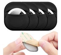 Paquete de 4 adhesivos para Airtag y Moto Tag, funda protectora completa para Airtag con adhesivo 3M en cartera, control remoto, coche, bolsas de equipaje, drones, funda protectora completa para