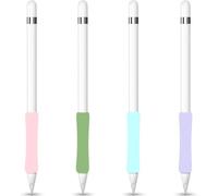 Paquete de 4 Agarres de Silicona para Apple Pencil Pro, Apple Pencil (USB-C) y Apple Pencil 2nd Generation Soportes Diseño ergonómico Agarre Funda Protectora Compatible con iPad Pen