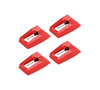 Paquete de 4 agujas de repuesto Diamond para tocadiscos, compatibles con Crosley, Ion, Jensen, Bush y Teac, Dur