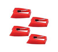 Paquete de 4 agujas de repuesto para tocadiscos Ruby Record Player, para gramófono de vinilo