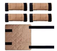 Paquete de 4 almohadas para escalera de cama para dormitorio, guardia X, fundas acolchadas para peldaños que evitan el deslizamiento | cabañas de campamento de verano, escuelas, albergues, guarderías