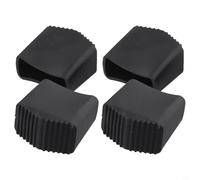 Paquete de 4 almohadillas antideslizantes de goma para patas de escalera para escaleras plegables, telescópicas y en espiga, protección del suelo, estabilidad mejorada, 1 x 1.5 pulgadas I