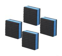 Paquete de 4 almohadillas antivibración para compresor de aire, bomba de calor dividida, condensador de CA central, lavadora, secadora, muebles al aire libre, base estable