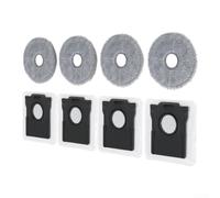 Paquete de 4 almohadillas de fregona para Dreame para l60 Pro Ultra Robot | Para un ajuste perfecto para l60 Pro Ultra, acción de limpieza profunda, elimina la suciedad y el cabello, suelos higiénicos