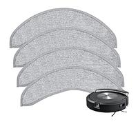 Paquete de 4 almohadillas de repuesto para iRobot Roomba Combo j7+/ j9+, almohadilla de microfibra lavable para iRobot Roomba Combo j7+/ j9+ Robot Aspirador y fregona (no compatible con Roomba j7/j7+/