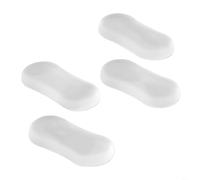 Paquete de 4 amortiguadores de silicona para asiento de inodoro para accesorios de baño para proteger el asiento del movimiento, el ruido y los daños