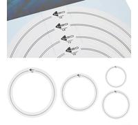 Paquete de 4 anillos de control de tono de tambor que mejoran tu experiencia de percusión con soluciones de silenciamiento efectivas adecuadas para múltiples tamaños (C)