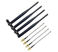 Paquete de 4 antenas de doble banda 868MHz 915MHz 5DBi ganancia para SMA macho IPE conector para Meshtastic para Lorawan para Esp32 LoRa32 para V3 Mesh IoT Network ABS Metal resistente a la intemperie