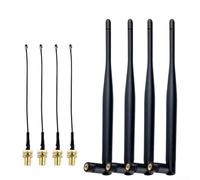 Paquete de 4 antenas Lora 868MHz 915MHz 5dBi de alta ganancia para macho SMA para minero de helio Meshtastic IoT para puerta de enlace para placa de desarrollo esp32 al aire libre, cable de extensión