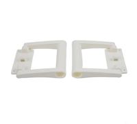 Paquete de 4 asas de plástico blanco para enfriador de repuesto compatibles con enfriadores Igloo 25 de 72 cuartos de galón, incluye bisagras y tornillos de acero inoxidable (100 (4 agujeros)