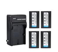 Paquete de 4 baterías compatibles con Nikon EN-EL1 con Cargador for 8700, 500, 775, 880, 885, 990 y 995(4battery and Charger)