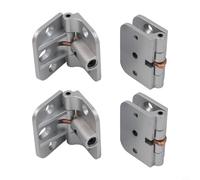 Paquete de 4 bisagras de bloqueo ajustables de 180 grados, bisagra de mesa plegable de aleación de zinc resistente con posicionamiento para mesas de hoja caída, escritorio de camping, puertas