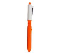 Paquete de 4 bolígrafos con función de pulverización de agua falsa para bromas de campus, juguetes para regalos (naranja-4 piezas)