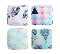 Paquete De 4 Bolsas De Almacenamiento Para Servilletas Sanitarias, Bolsa De Almacenamiento Portátil, Bolsa De Almacenamiento Multifuncional Para Mujer, Bonita Bolsa De Almacenamiento