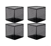 Paquete de 4 bolsas de cultivo de malla multiusos para plantas de jardín y estanque para varios usos de plantación (cuadradas)