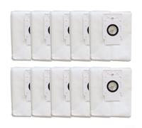 Paquete de 4 bolsas de repuesto para aspiradora robot Verefa L11 Pro, capacidad de 4 L, tela no tejida de alta iltración, bolsas desechables para pelo de mascotas, color blanco (paquete