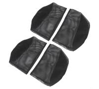 Paquete de 4 bolsas reutilizables de malla para plantas acuáticas y terrestres, macetas de PVC transpirable para nenúfares y hierbas, color negro (redondo)
