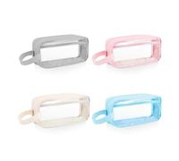 Paquete De 4 Bolsas Transparentes Para Lápices, Bolsas Para Lápices De Pvc, Bolsas Impermeables Para Bolígrafos De Examen, Bolsas Para Suministros De Oficina