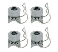 Paquete de 4 boquillas de pulverización ajustables con abrazadera de bola de 1/4 pulgadas para aplicación de agua de precisión, patrón ajustable, punta sin herramientas, cabezal de riego con clip para