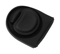 Paquete de 4 botellas de agua de repuesto de silicona color gris a prueba de fugas sin fugas (19/24/32/40 onzas) - antiderrames para lavaplatos, sello de tapa, sorbo negro, rosa o tapón (negro)