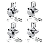 Paquete de 4 BPV-31 Línea de válvula de penetración Kits de válvula de grifo Ajuste ajustable for acondicionadores de aire HVAC 1/4 Pulgada, 5/16 pulgadas, tubería de 3/8 pulgadas