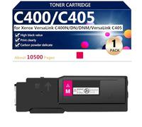 (Paquete de 4) C400/C405 Cartuchos de Tóner de Extra alto Rendimiento para Xerox VersaLink C400N C400DN C400DNM VersaLink C405 Impresoras, Impresión de Alto Volumen, Impresiones Nítidas, 10500 Páginas