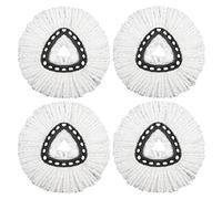 Paquete de 4 cabezales de repuesto para fregona O Cedar Mop Replacement Head EasyWrin Spin Mop, recambios de fregona de microfibra, reemplazo de cabezal de fregona de fácil limpieza, paquete de 4