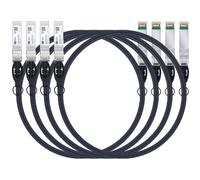 Paquete de 4 cables SFP+, 10G SFP+ DAC, 2 m, cable Twinax de cobre de conexión directa pasiva para Cisco SFP-H10GB-CU2M, Ubiquiti UniFi UC-DAC-SFP+, Meraki, Mikrotik, Intel, Fortinet, Netgear