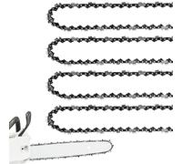 Paquete de 4 cadenas de motosierra de 20 pulgadas, paso de 325 pulgadas, calibre de 050 pulgadas, 80 eslabones de transmisión para Husqvarna 450 Rancher Craftsman Jonsered y más