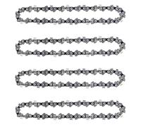 Paquete de 4 cadenas de motosierra de 8 pulgadas de repuesto de paso de 1/4 pulgadas, 47 eslabones de transmisión, calibre de 0.43 pulgadas para mini motosierra eléctrica inalámbrica