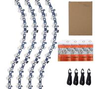 Paquete de 4 cadenas de motosierra para barra de 10 cm, mini cadena de sierra compatible con Stihl GTA26 36700028, calibre LP .043 de 1/4 pulgadas, 28 eslabones de transmisión