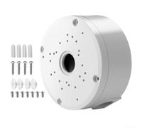 Paquete de 4 cajas de conexiones impermeables para cámaras hemisféricas, caja de montaje ABS, organizador de cables a prueba de polvo, piezas de seguridad para el hogar (blanco)